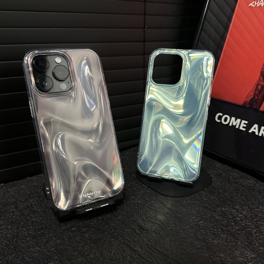 Simple INS Sstyle Electroplating Gradient iPhone Case