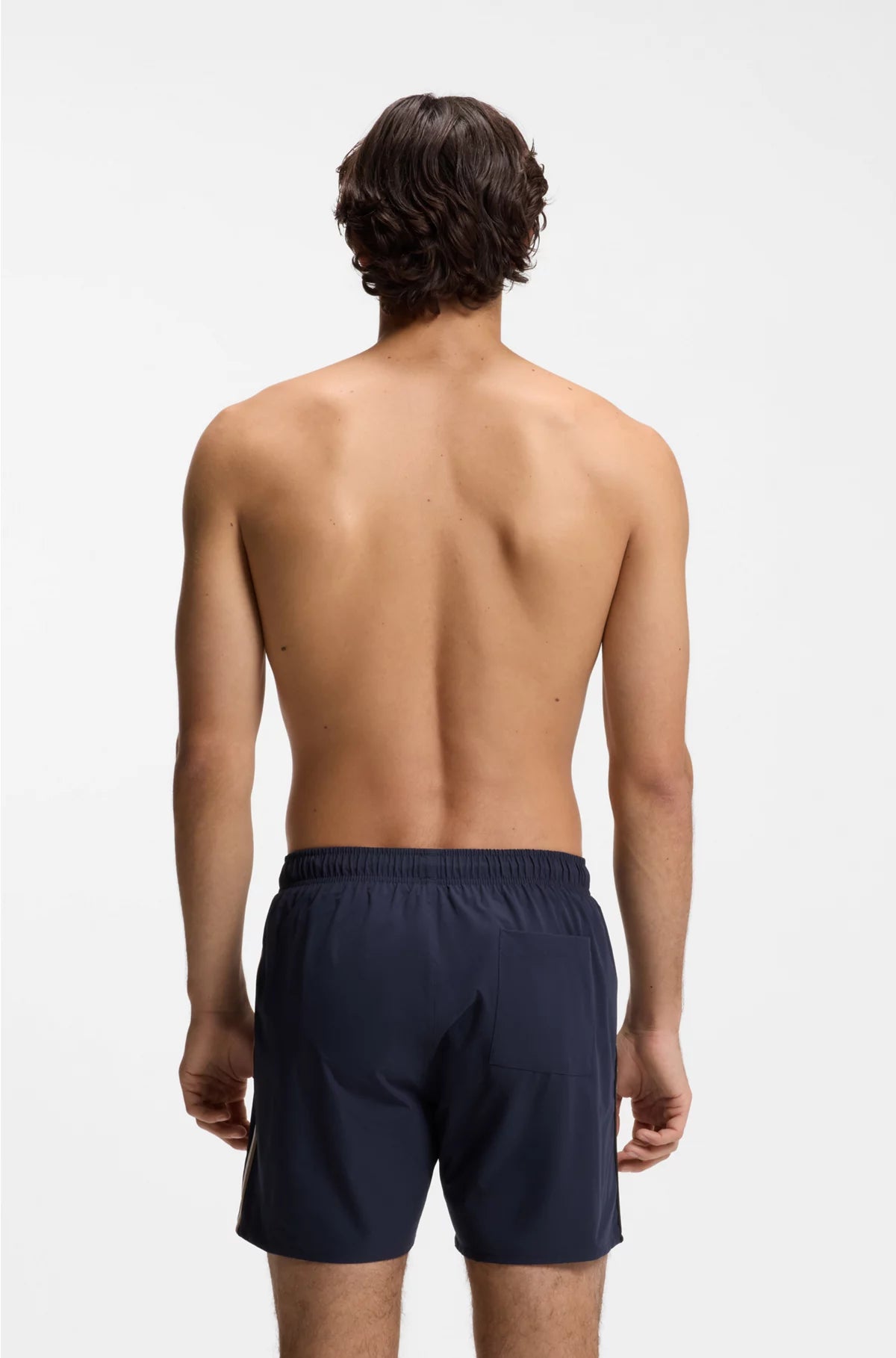 SWIM SHORTS WITH SIGNATURE STRIPE AND LOGO