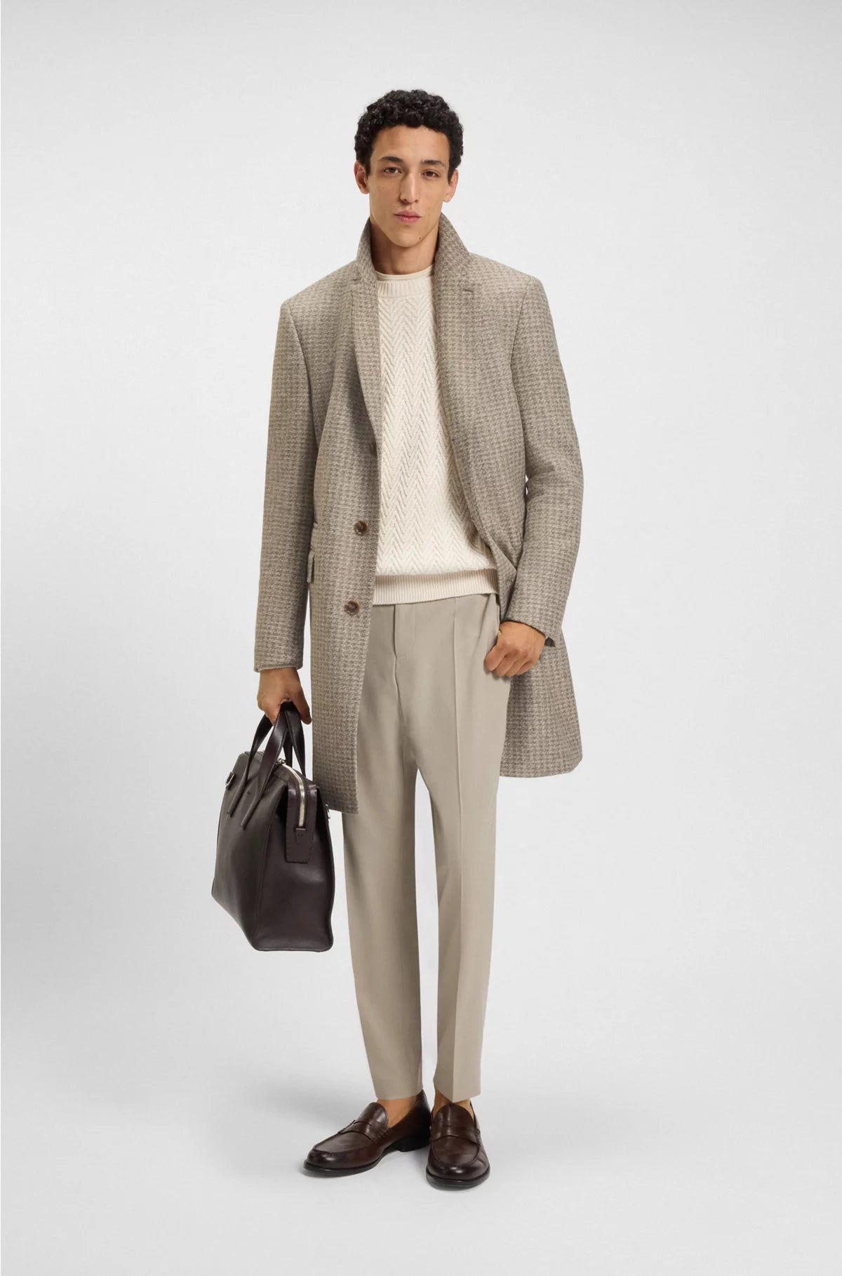SLIM-FIT COAT WITH DETACHABLE INNER